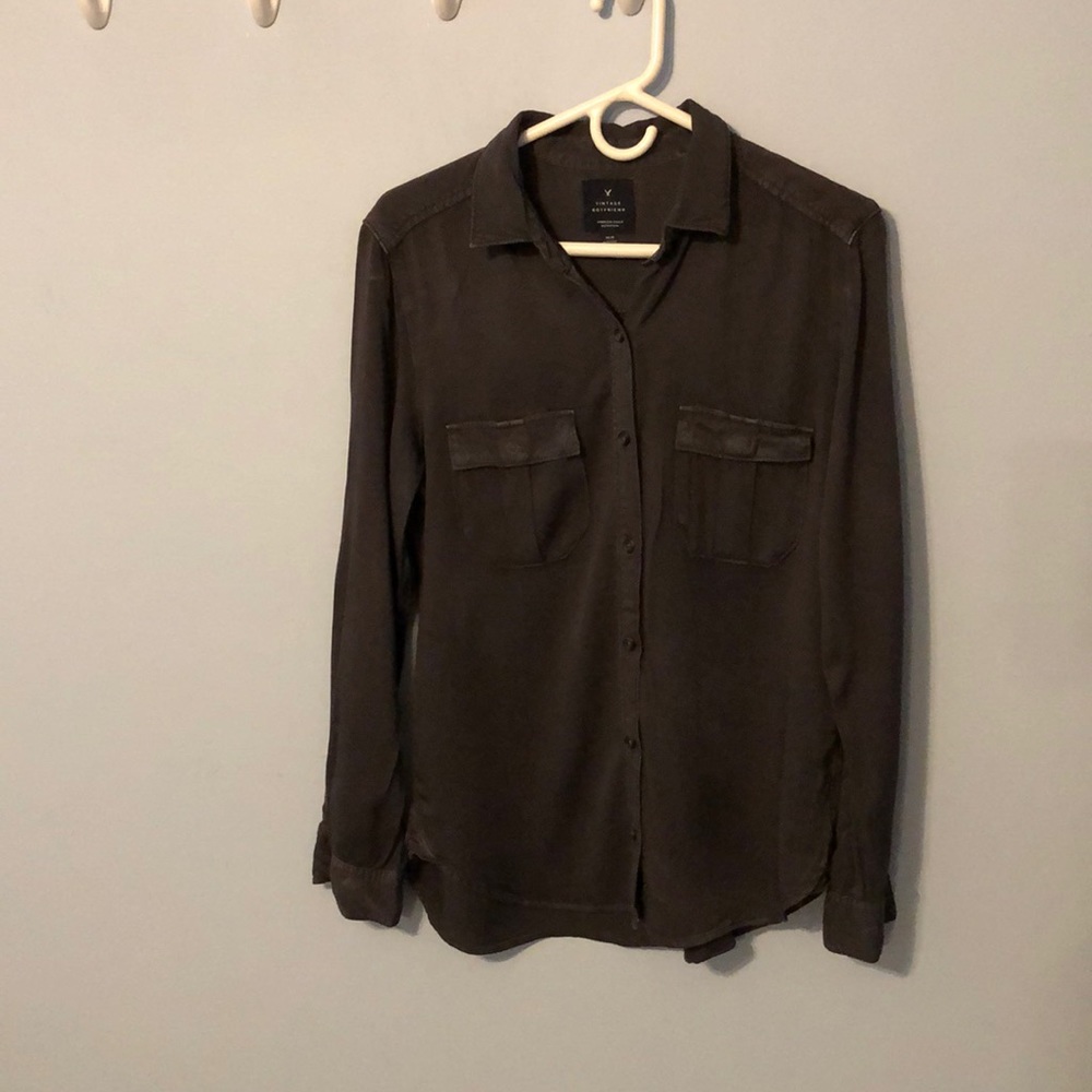 American Eagle Vintage Boyfriend Button Down